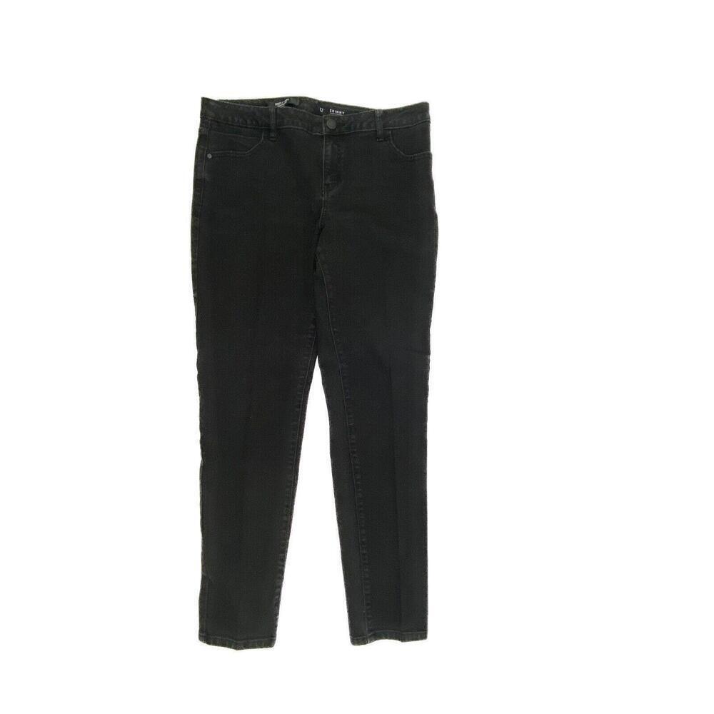 Simply Vera Vera Wang Skinny Mid Rise Women's size 12 Black Denim jeans